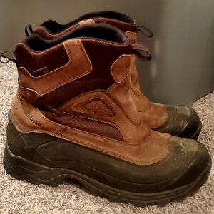 L.L. Bean Men's Tan and Black Rain Boots
